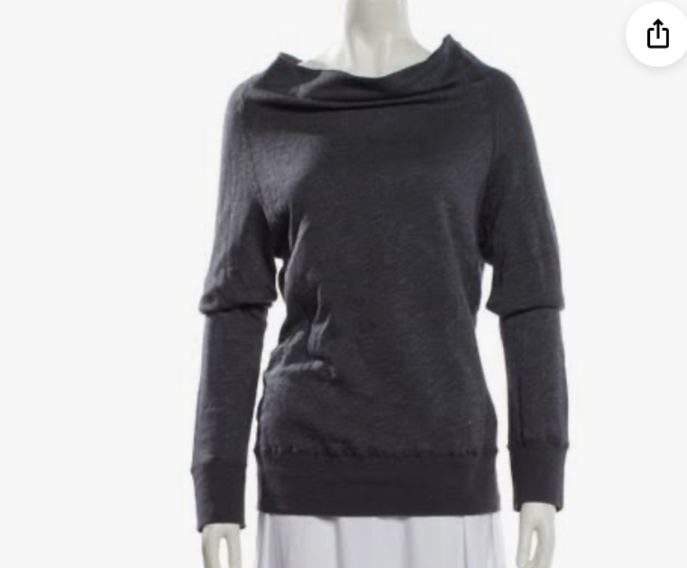 James Perse French Terry Cowel Neck Sweatshirt size 3
